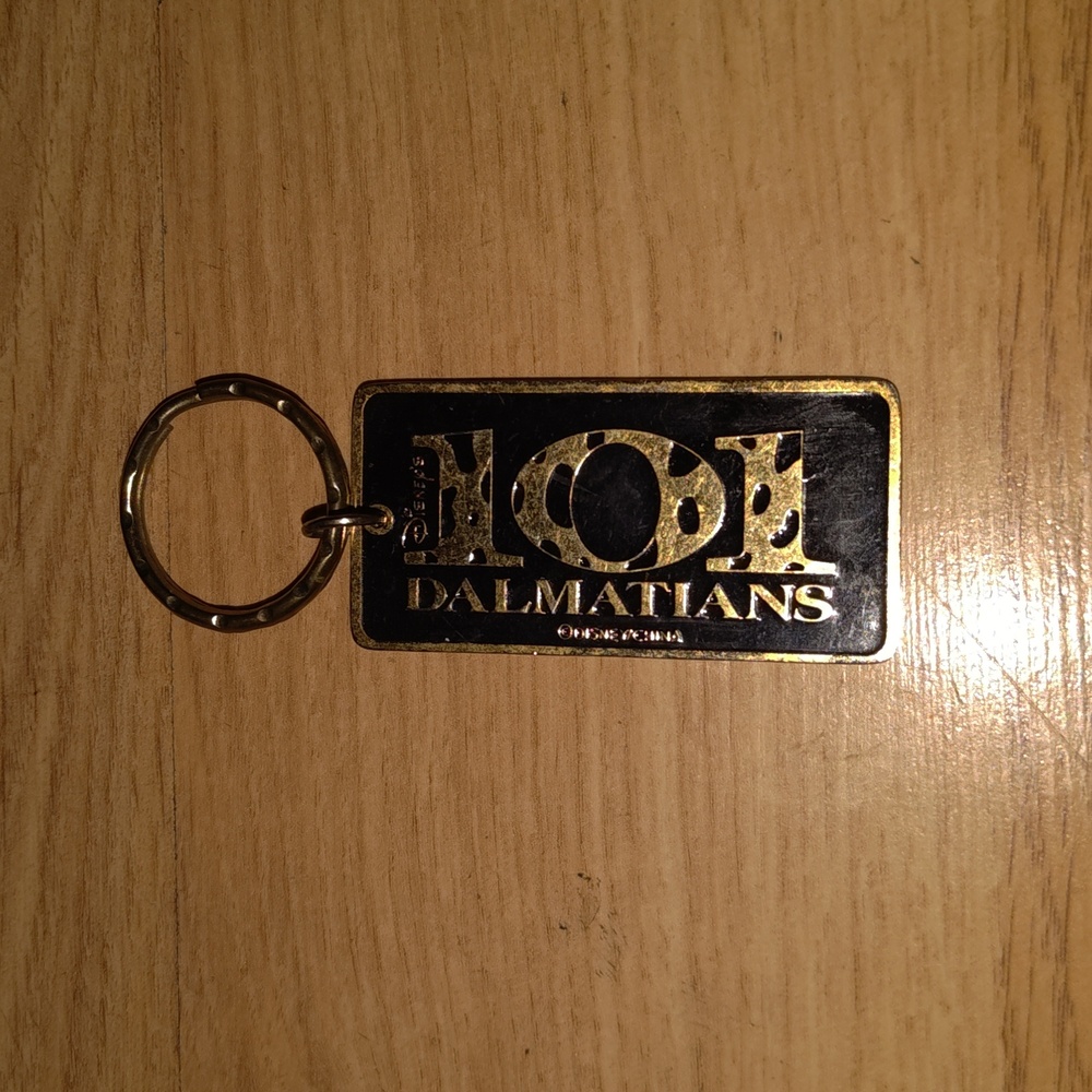 Vintage Disney 101 Dalmatians 3D Molded Double Sided Metal Keychain